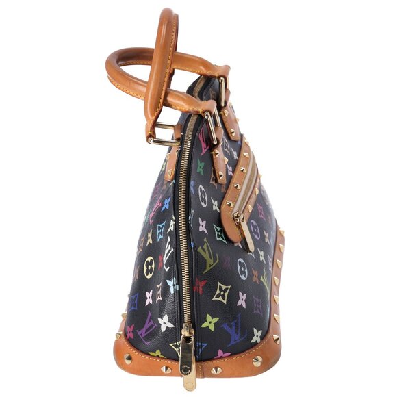 Louis Vuitton x Murakami Alma Monogram Multicolor Handbag Black - Picture 5 of 8